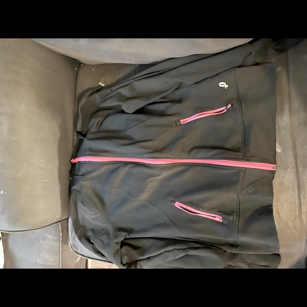 Black and Pink Athletic Sweater